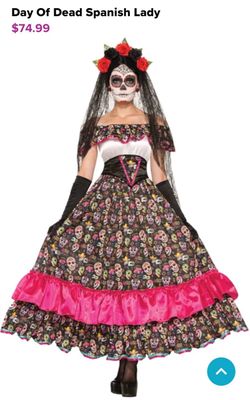 Forum Novelties Day of The Dead Spanish Lady Costume