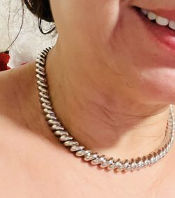 ❤️Valentines Day 💕Nice Necklace  metal mix / Lindo collar color plateado bonito 