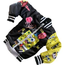 Demi Rogue SpongeBob Kids Bomber Jacket Size Small