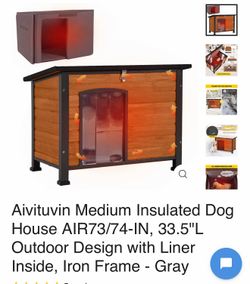 Aivituvin Insulated Pet House for Cats Dogs Rabbits Outdoor Shelter New