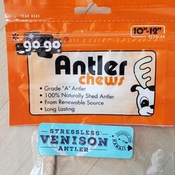 Go Go Venison Natural Antler Chew 10-12"