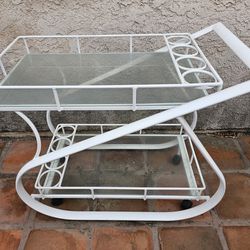 Postmodern Aluminum Outdoor Bar Cart 
