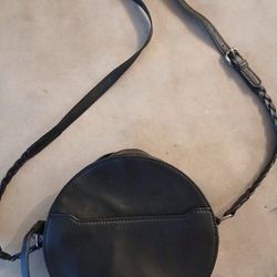 Rachel Roy Black Leather Crossbody Long Shoulder Bag