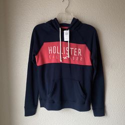 Brand New Woman’s Hollister brand Navy Blue Hoodie Up For Sale 