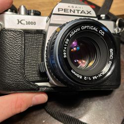 (Mint!) Pentax K1000 35mm Film Camera. CULT CLASSIC! Tested!
