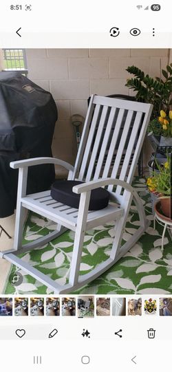 Wood rocking chair