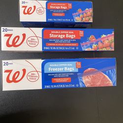 3pack Storage / Freezer Bags