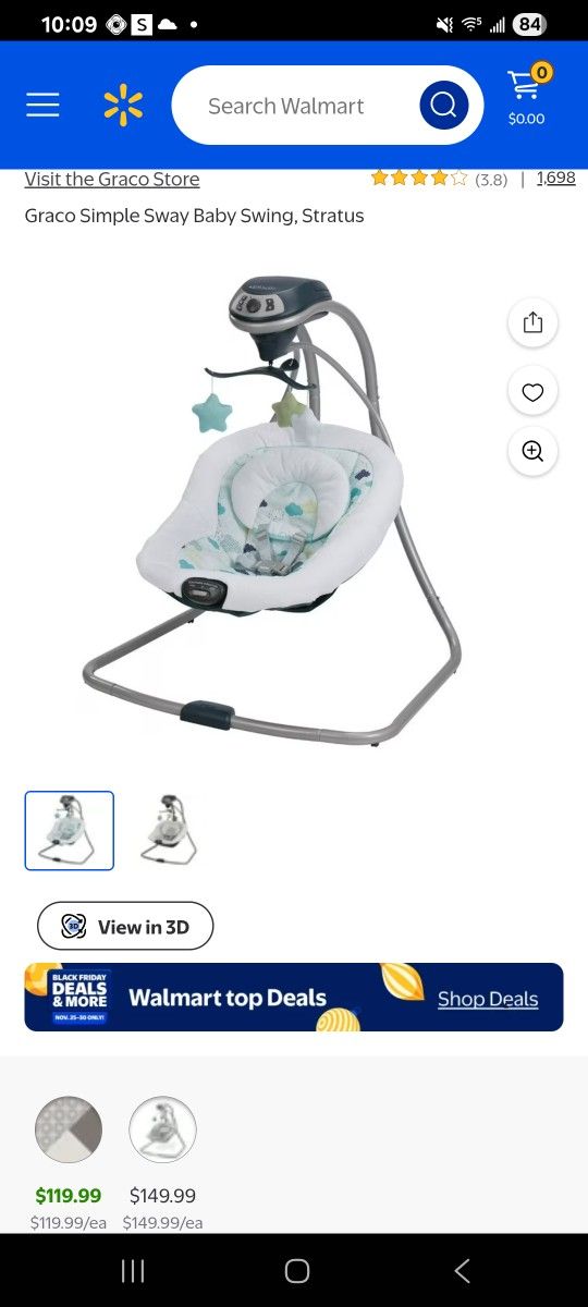 Graco Simple Sway Baby Swing
