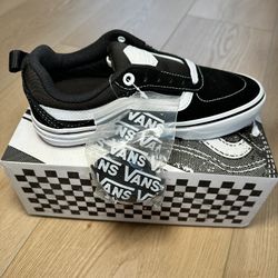 Vans Black And White Skater Shoes 