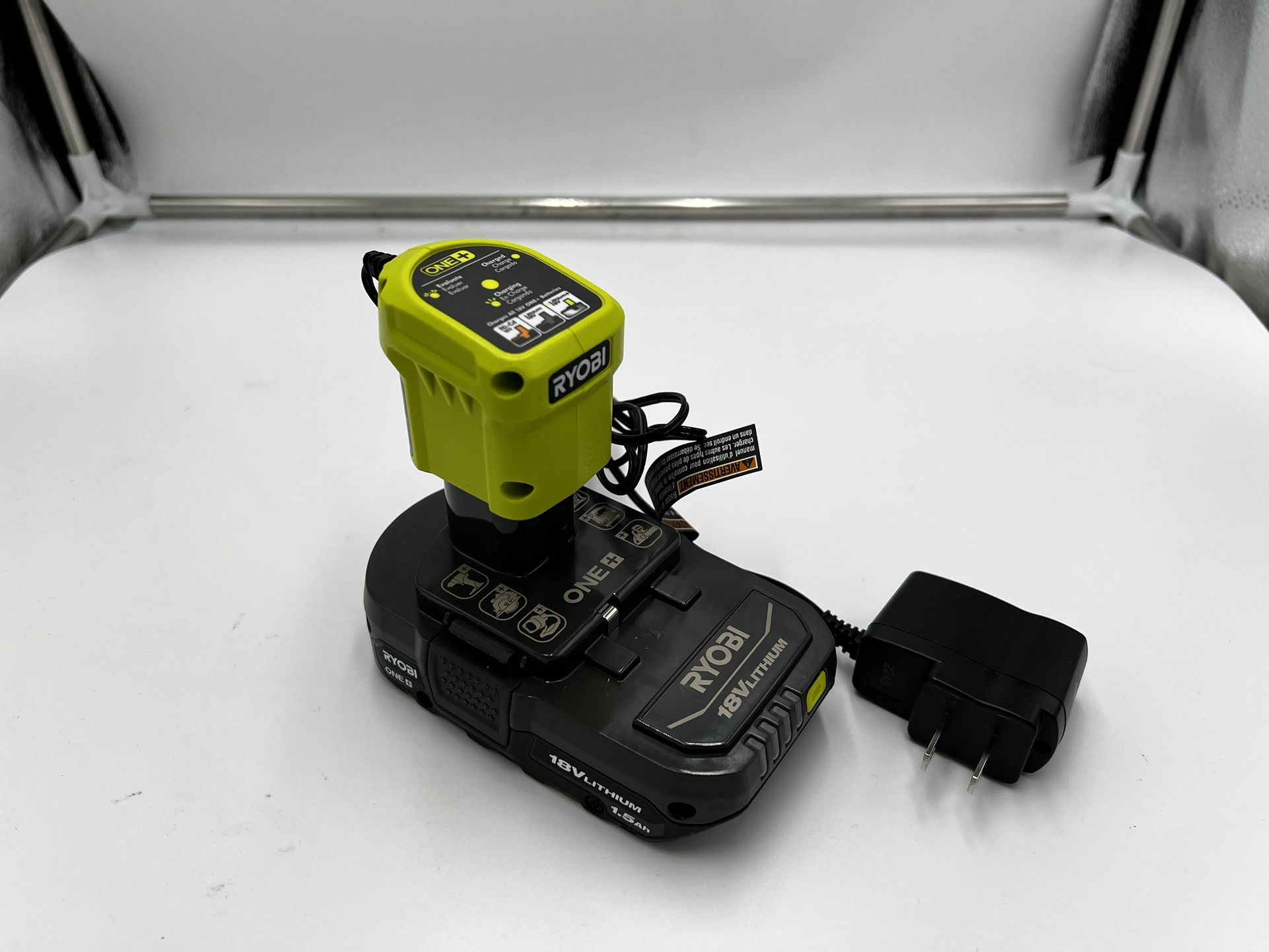 Ryobi ONE+ 18V Lithium-Ion 1.5 Ah Battery & Compact Charger