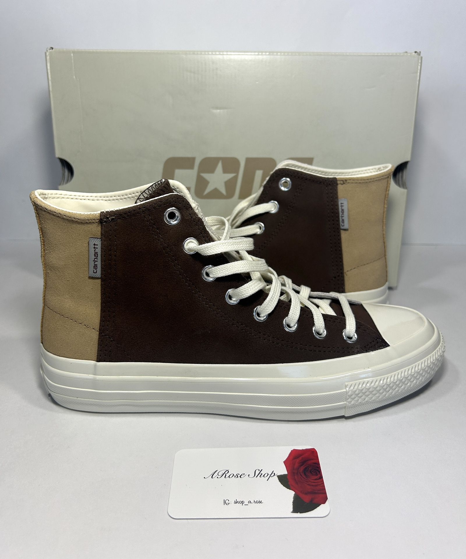 Carhartt WIP x Converse Chuck Taylor All Star Hi Pro ‘Dark Earth’ Shoes Size 9 M