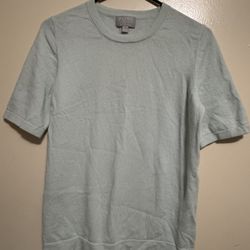 Baby Blue Cashmere Top