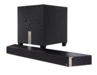 Definitive Technology - 4.1-Channel Studio 3D Mini Soundbar with Wireless Subwoofer, Dolby Atmos/DTS:X, HEOS Wireless Audio - Black #956