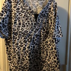 Animal Print 3x Top