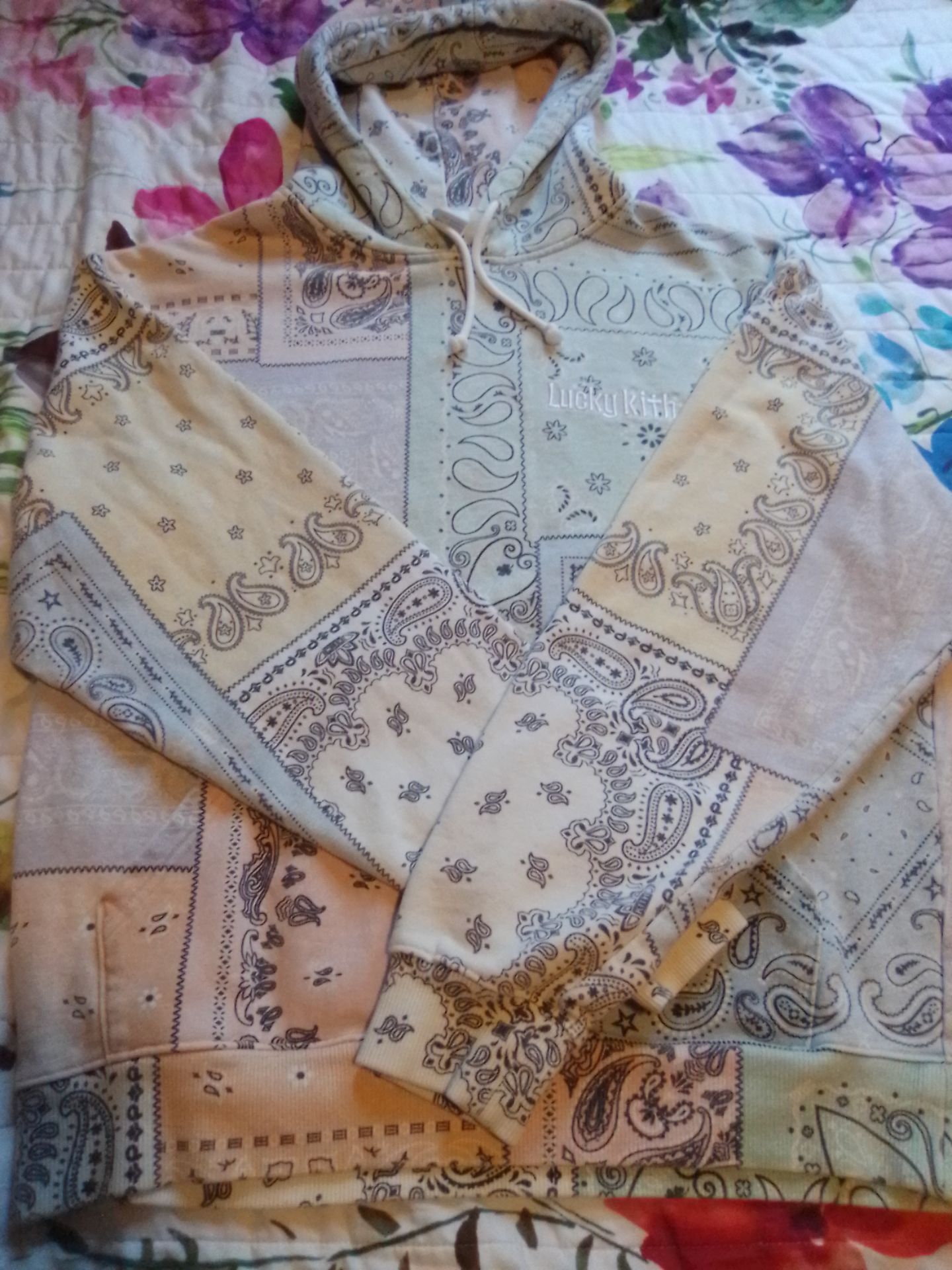 Kith Lucky Charm Bandana Hoodie Medium
