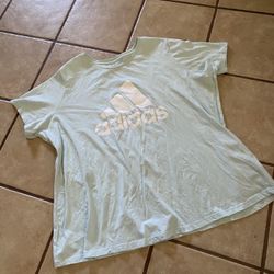 Woman’s Adidas SS Tee Pale Blue Size 4X