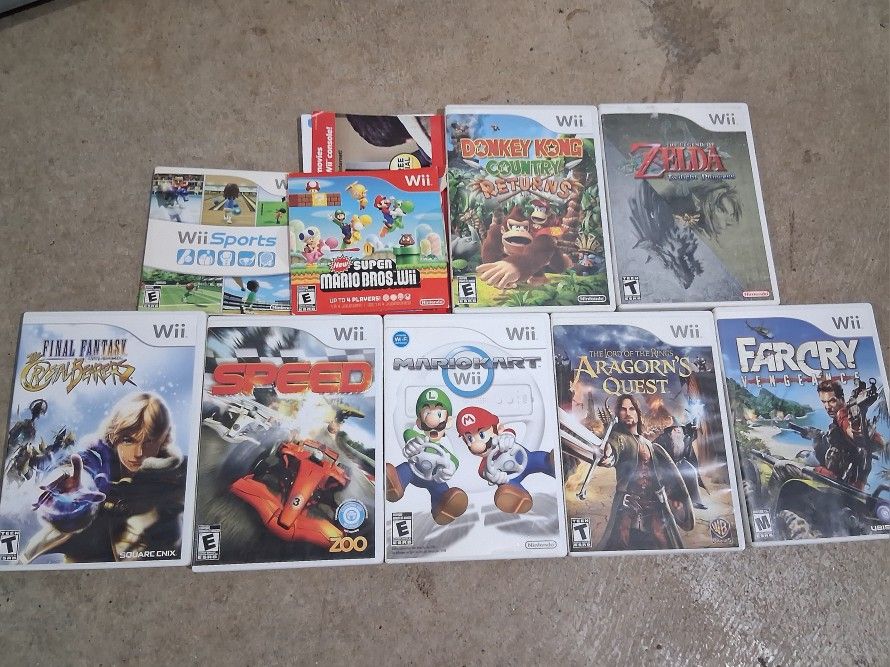 Nintendo Wii Console And Games