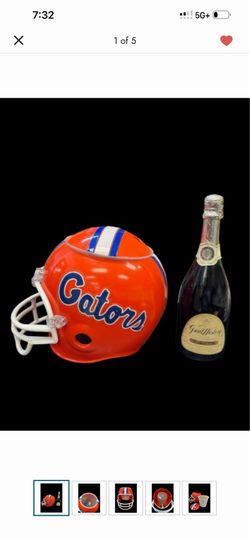 Vintage College Football Florida Gators Helmet Chip And Dip Snack Bowl 13" W / 10" D/ 10" H 4 pounds