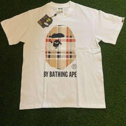 White Bape Shirt New Size M 