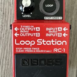 Boss RC-1 Loop Station Guitar Effects Pedal looping 