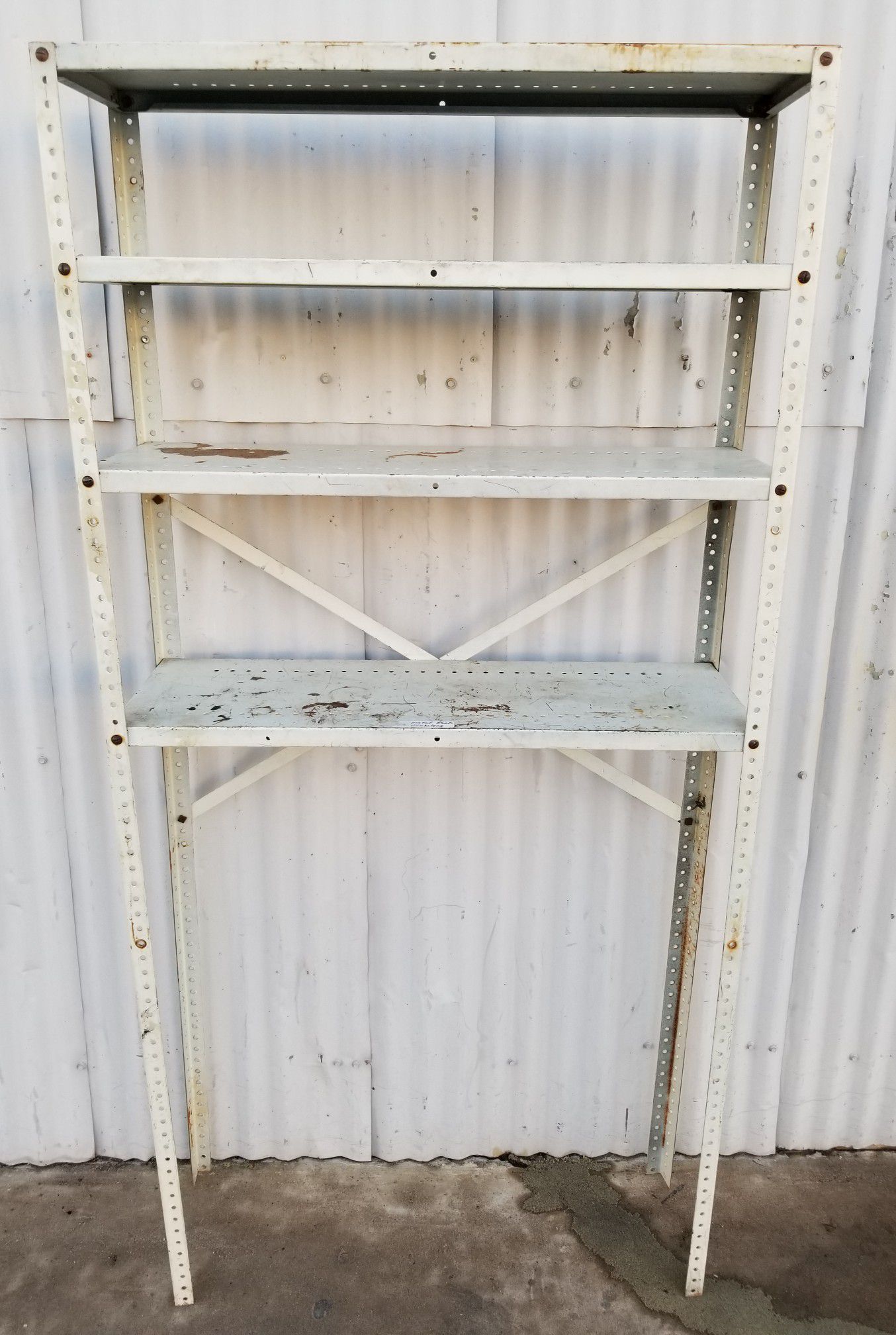Metal Rack stand with 4 steel shelves for garage shop