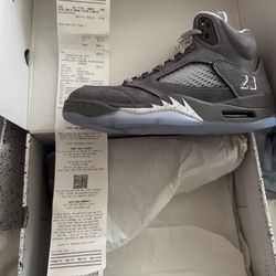 Jordan 5 wolf grey