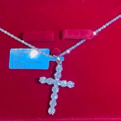 925 Sterling Silver Cross Necklace 