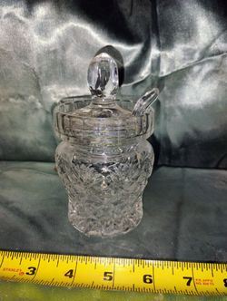 Crystal Clear Industries Essex Jam/Jelly Jar with a lid and spoon