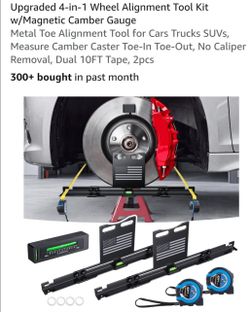 4 in 1 wheel alignment kit with camber gauge.