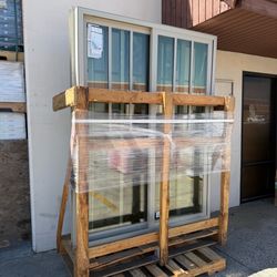 60x80 Jeld-Wen Sliding Patio Door Brand New Desert Sand Left Hand Slide