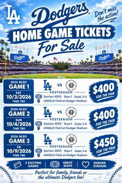 NLDS Field Level Tickets @ Dodgers UNIQLO Field
