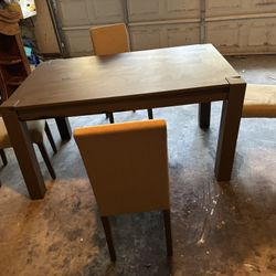 Beautiful Solid Wood Table And 4 chairs