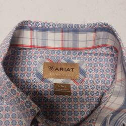 Ariat Mens SzL Long Sleeve Button Up Shirt