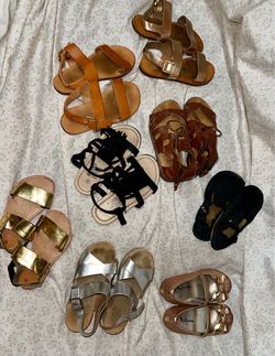 Huge Lot of youth sized 7 & 8 Children’s sandals! Artisan , High Quality!