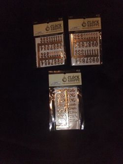 CLOCK SHOPPE 10MM GOLD ADHESIVE CLOCK NUMBERS