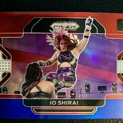 IO SHIRAI 2022 Panini Prizm WWE #63 RED WHITE & BLUE PRIZM! 