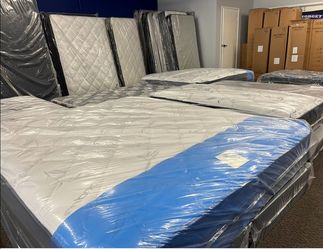 New Mattresses in Plastic Wrap
