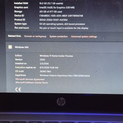 Hp notebook 13.5"