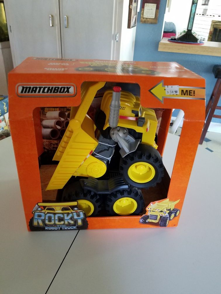 Brand new Matchbox Rocky the robot truck
