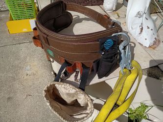 Buckingham Leather Lineman's Climbing Belt