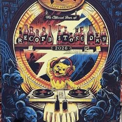 Record Store Day poster 2026 Official RSD Dogfish Head Beer limited run, Grateful Dead