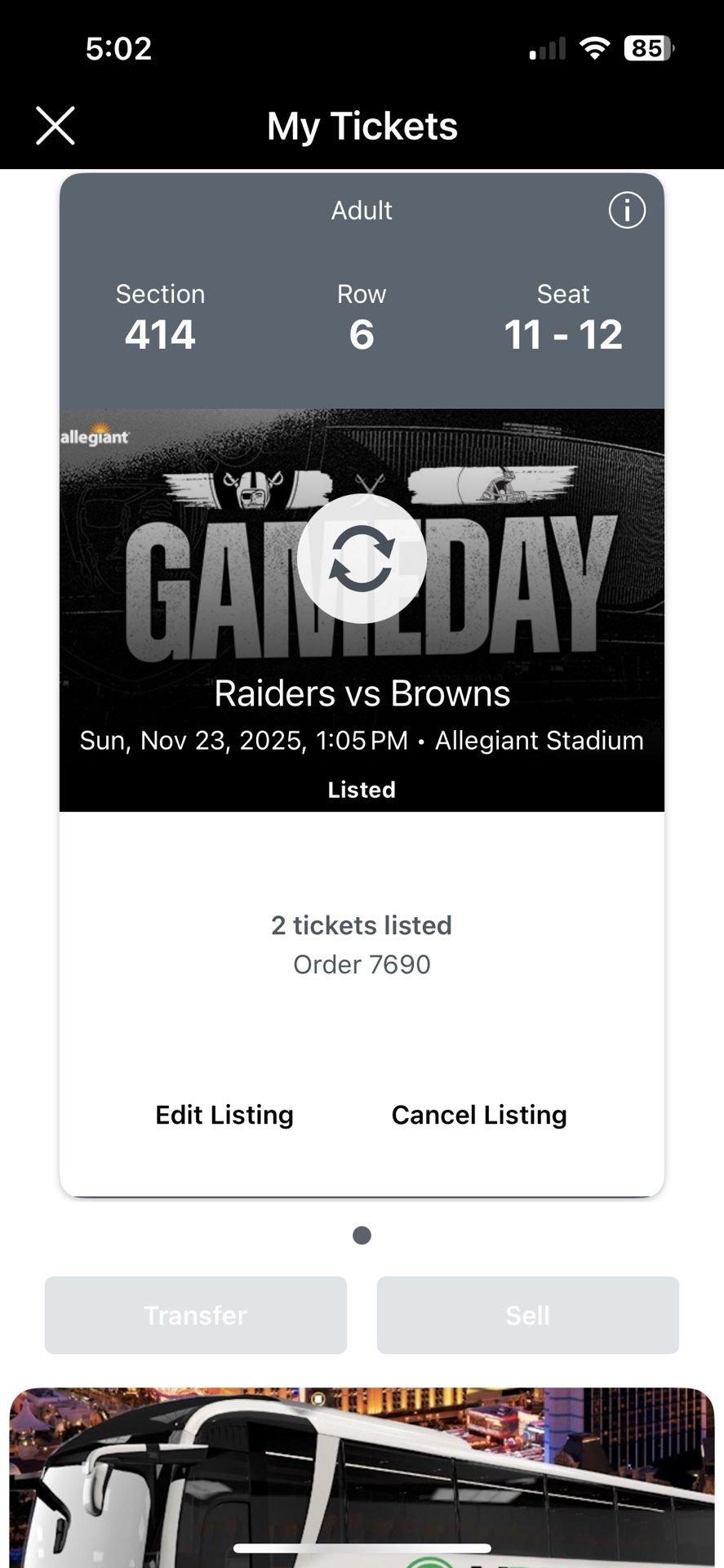 Cleveland Browns @ Las Vegas Raiders