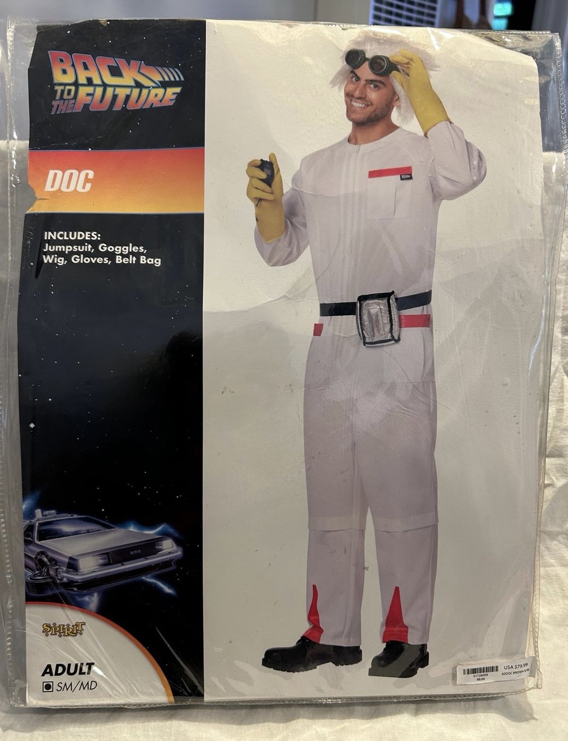 Doc Brown - Back to the Future - Cosplay Costume Spirit Halloween - small/ mediu