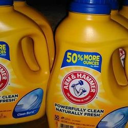 Arm & Hammer Detergent! $4.50 A Bottle 67.5 Oz. 