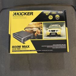 Kicker 800 watts amplifier 1 channel bass amplifier 400 RMS CXA400.1