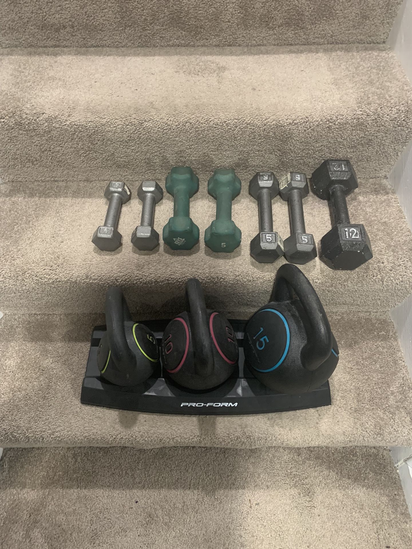 Dumbbell Weights Kettlebell