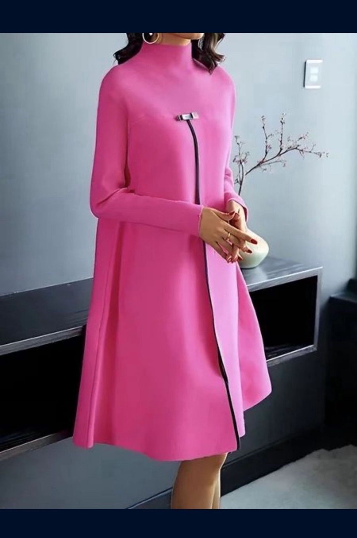 Women's Contrast Mesh Long Sleeve Sequin Party Dress Plus Size