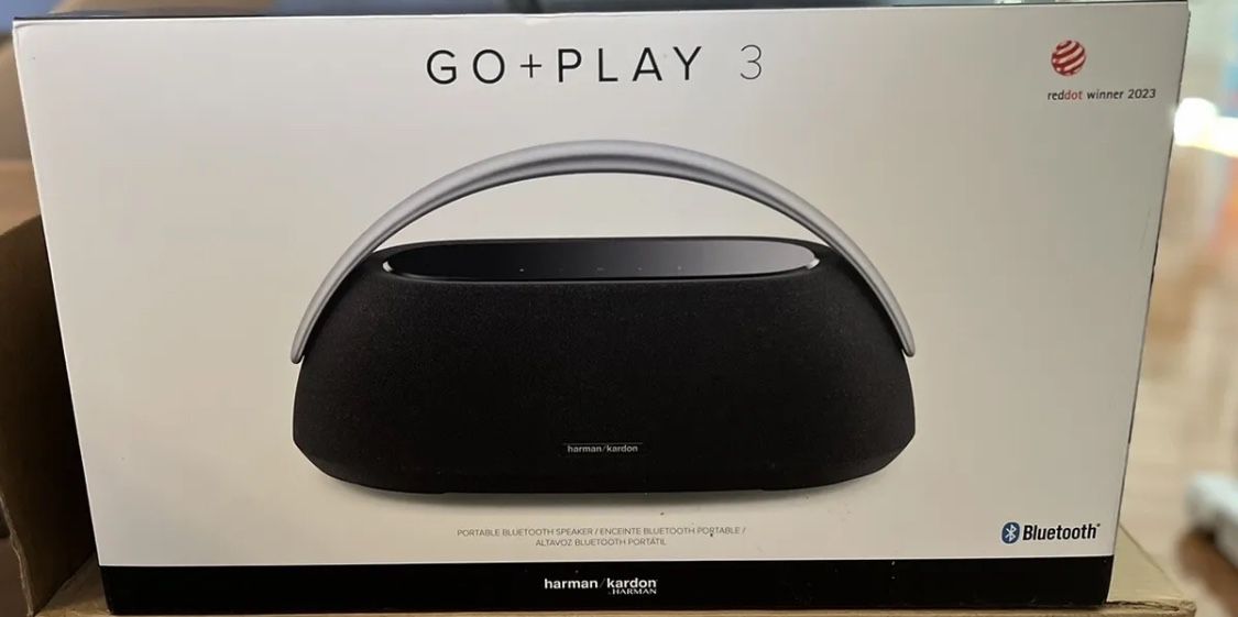 NEW Harman Kardon GO + Play 3 Portable Wireless Bluetooth Speaker - Black