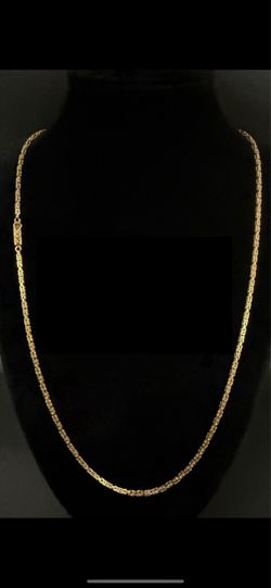 Solid 14k Byzantine