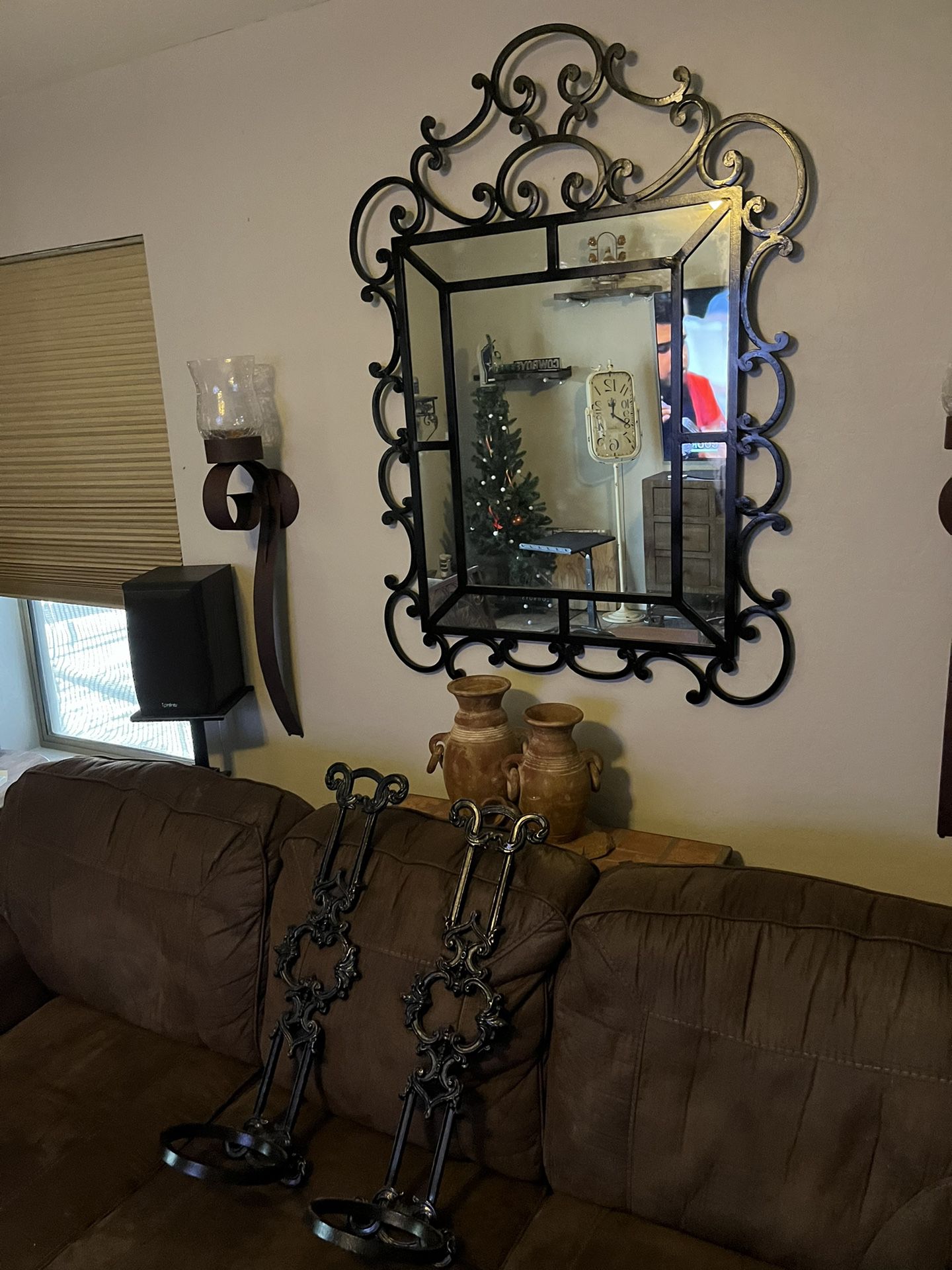 Mirror & Candle Holders 